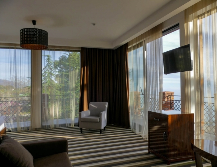 Люкс 2-местный 1-комнатный вид на горы/море - Отель Afon Black Sea Resort / Афон Резорт